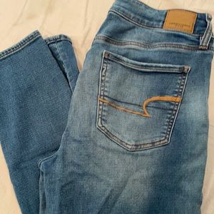 AE super stretch hi rise jegging crop